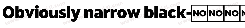 Obviously narrow black字体转换